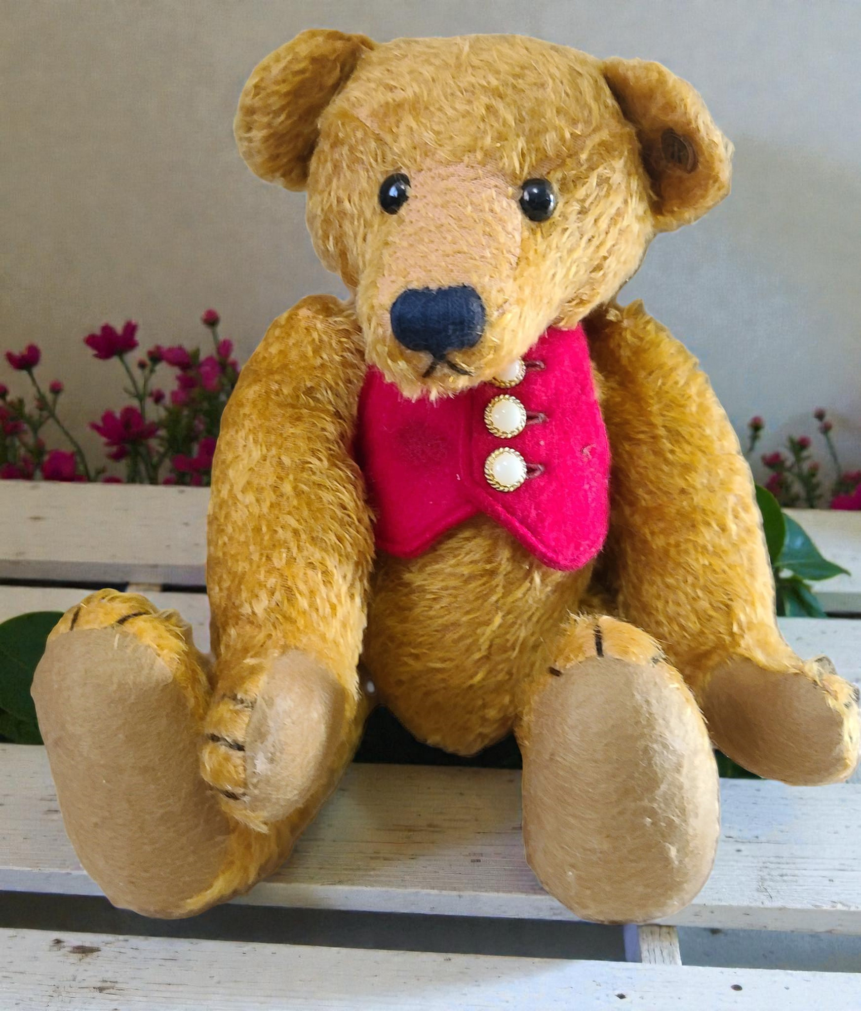 Knickerbocker Toy Co. Retired Mohair Bear Dawson, Mohair Bear, Collectible bear