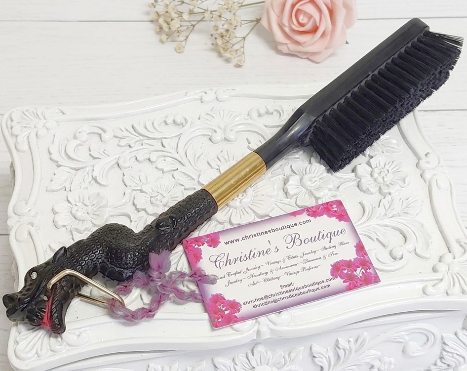 Vintage Dragon Head Shoeshine Brush Japan
