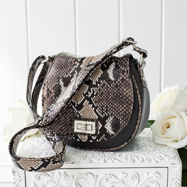 Apt. 9 Maegen Snakeskin Cross-Body Handbag