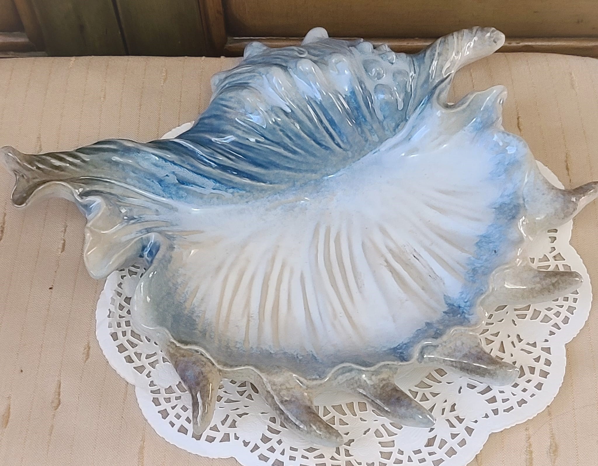 La Dolce Vita by JA Designs Ocean Collection Ceramic Shell Dish