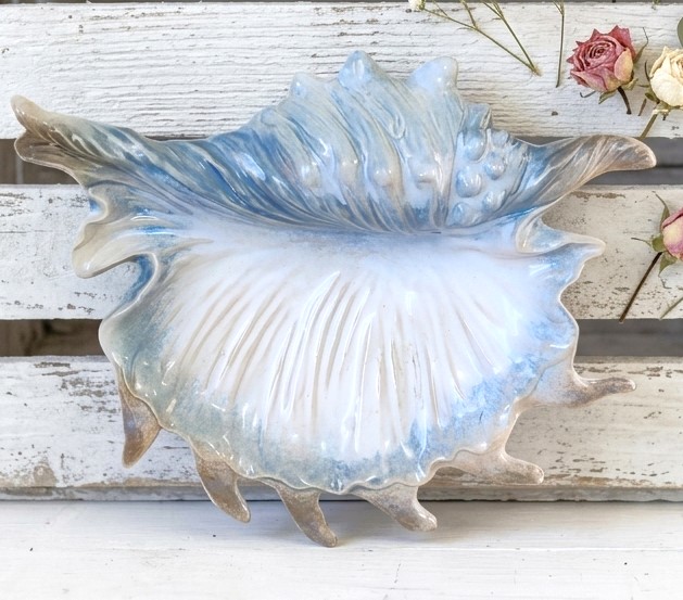 La Dolce Vita by JA Designs Ocean Collection Ceramic Shell Dish