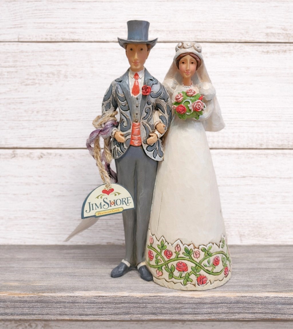 Jim Shore Cake Topper Bride and Groom Victorian