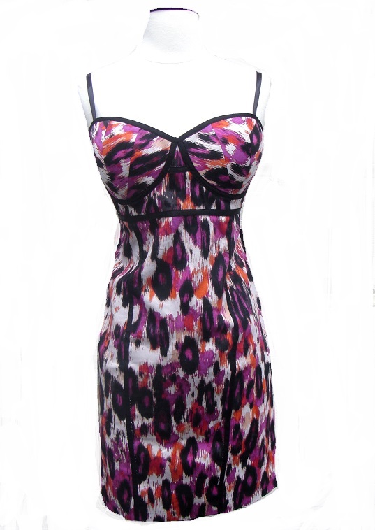 Sofia Vergara Leopard Print Bustier Dress NWT - Click Image to Close