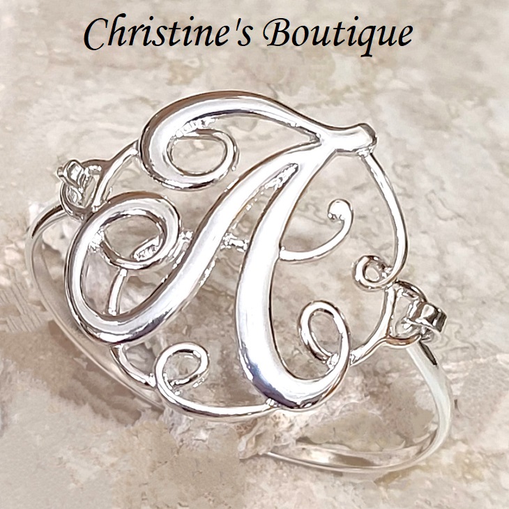 Fashion Initial Bracelet Letter "A" - Click Image to Close