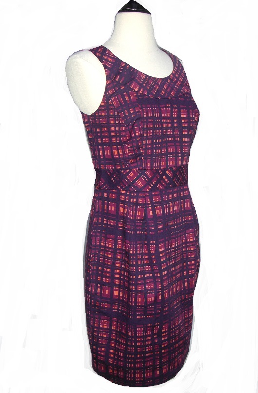 Merona Collection Purple Plaid Dress NWT Sz 2