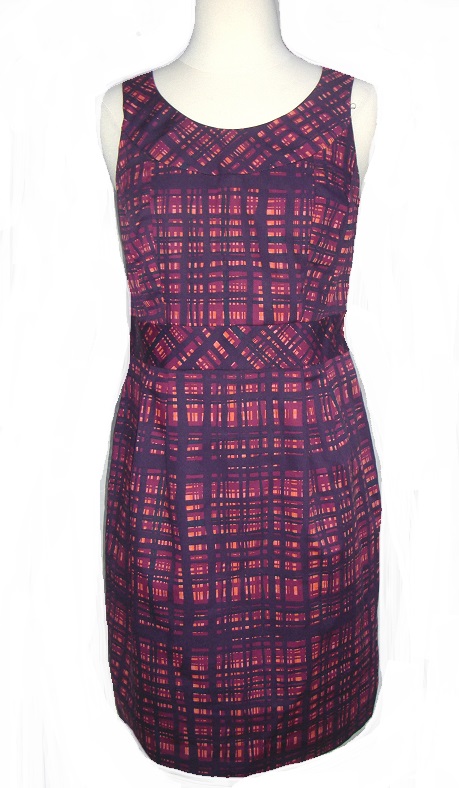 Merona Collection Purple Plaid Dress NWT Sz 2