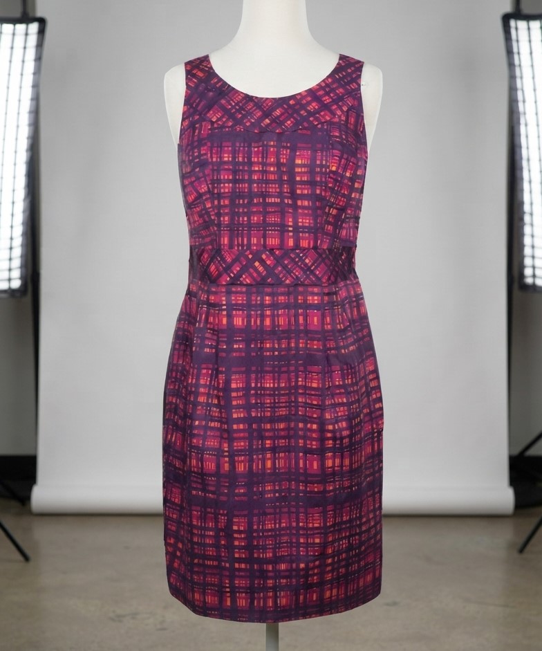 Merona Collection Purple Plaid Dress NWT Sz 2