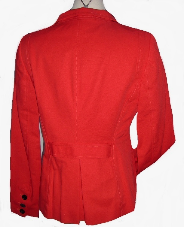 AK Anne Klein Red Fitted Blazer Jacket NWT