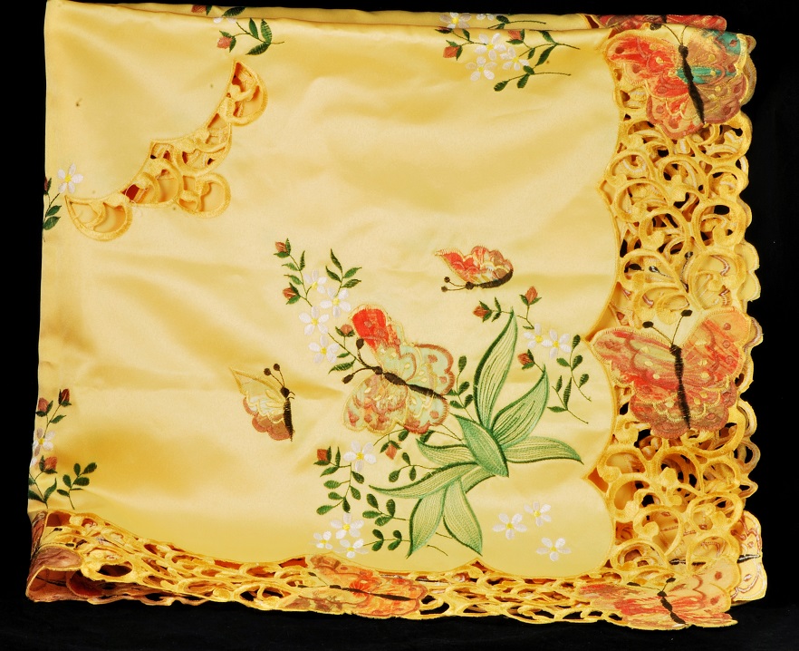 Gebr. Raebel & Sohn German Vintage Butterfly Table Cloth