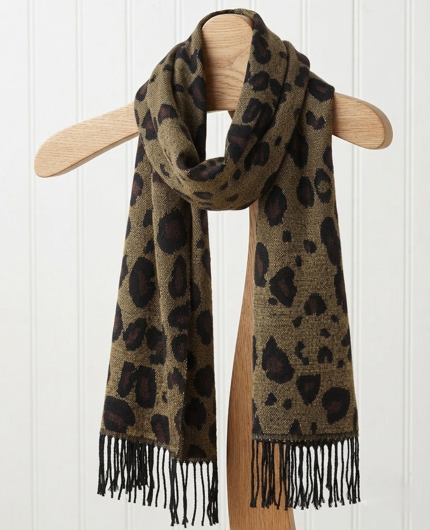 Scarf - Croft & Barrow Leopard Pattern Scarf
