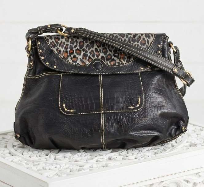 Maxx New York Croc Embossed Large Shopper Tote
