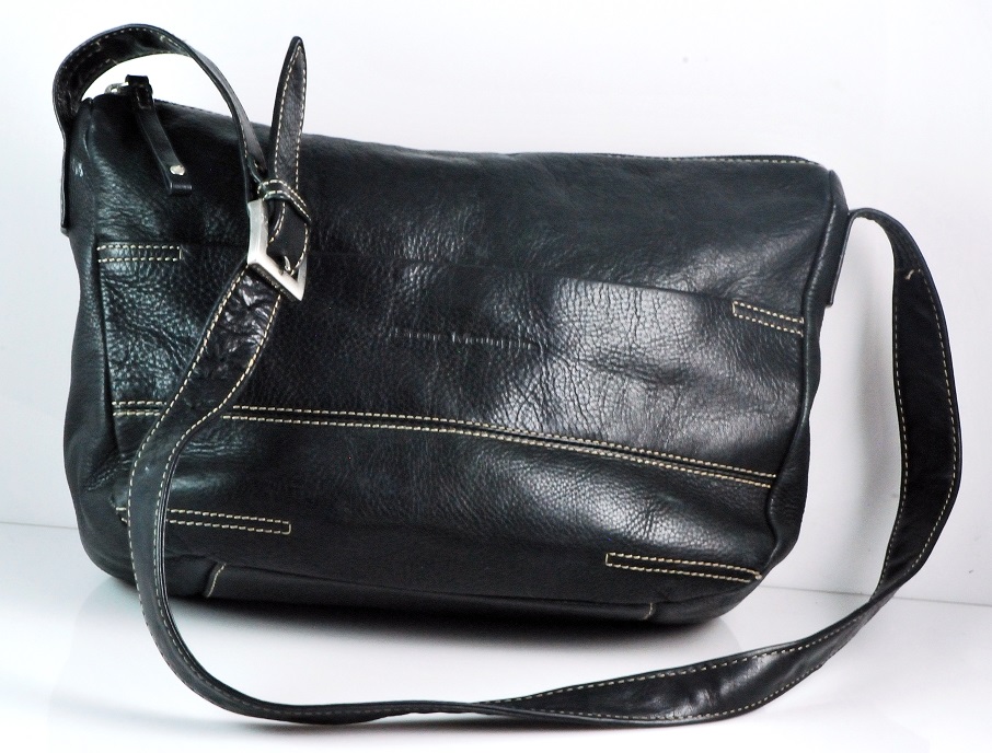 Stone Mountain Soft Leather Handbag w/contrast stitching