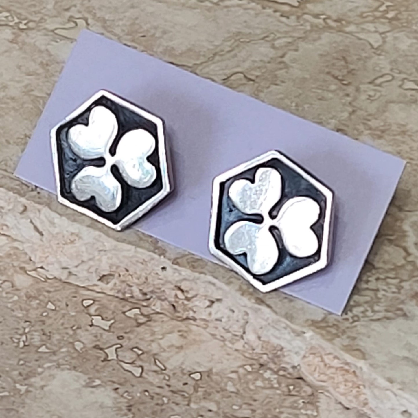 Vintage Lucky Clover Cuff Links