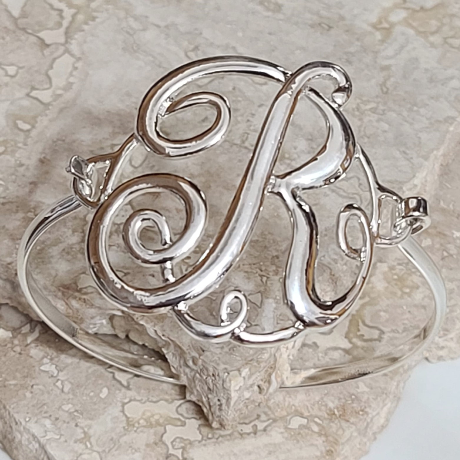 Fashion Initial Bracelet Letter "R" - Click Image to Close