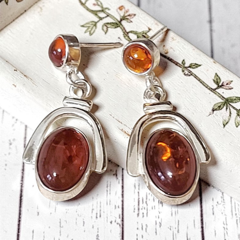 Baltic Amber Gemstone Earrings