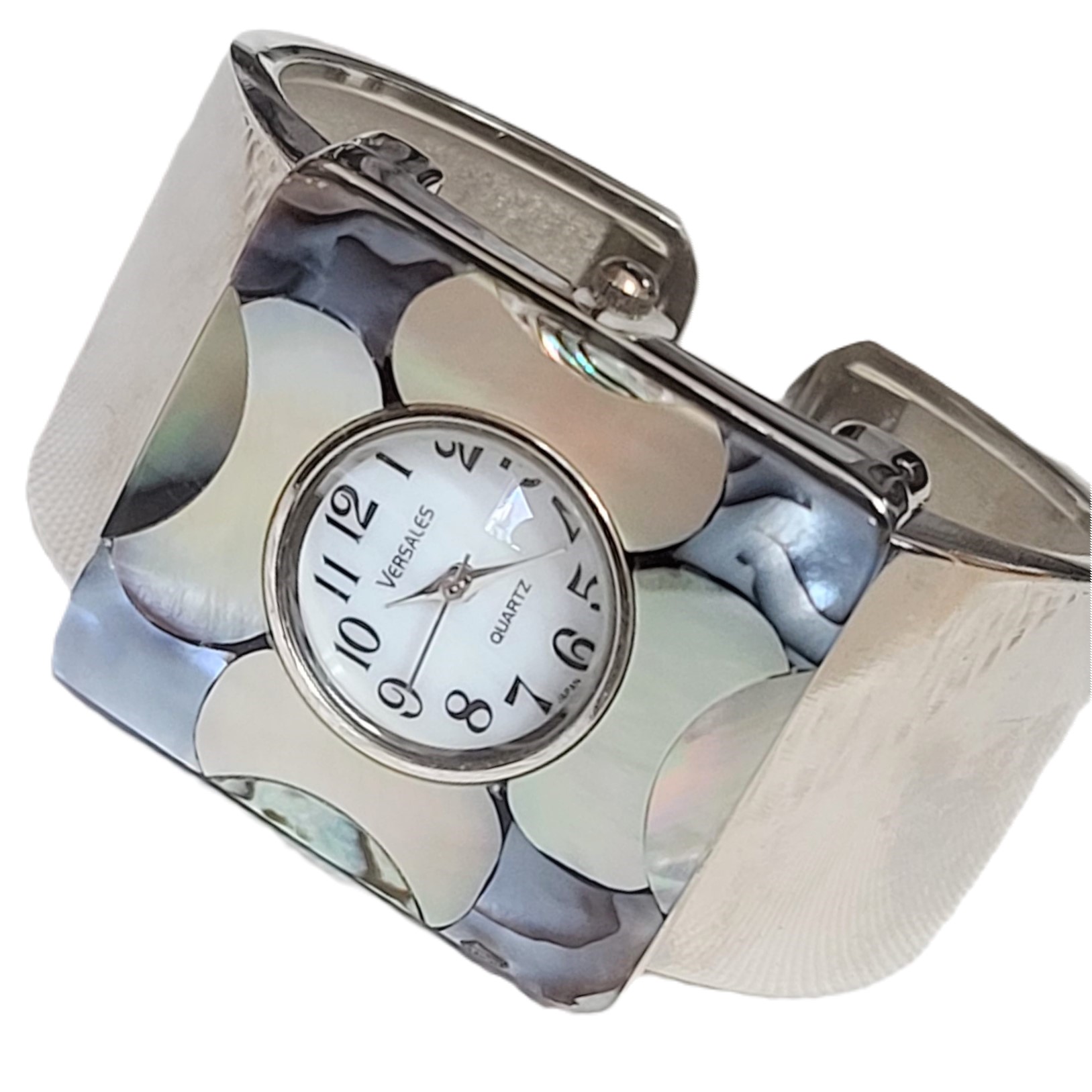 Versales mother in pearl face bracelet vintage watch - Click Image to Close