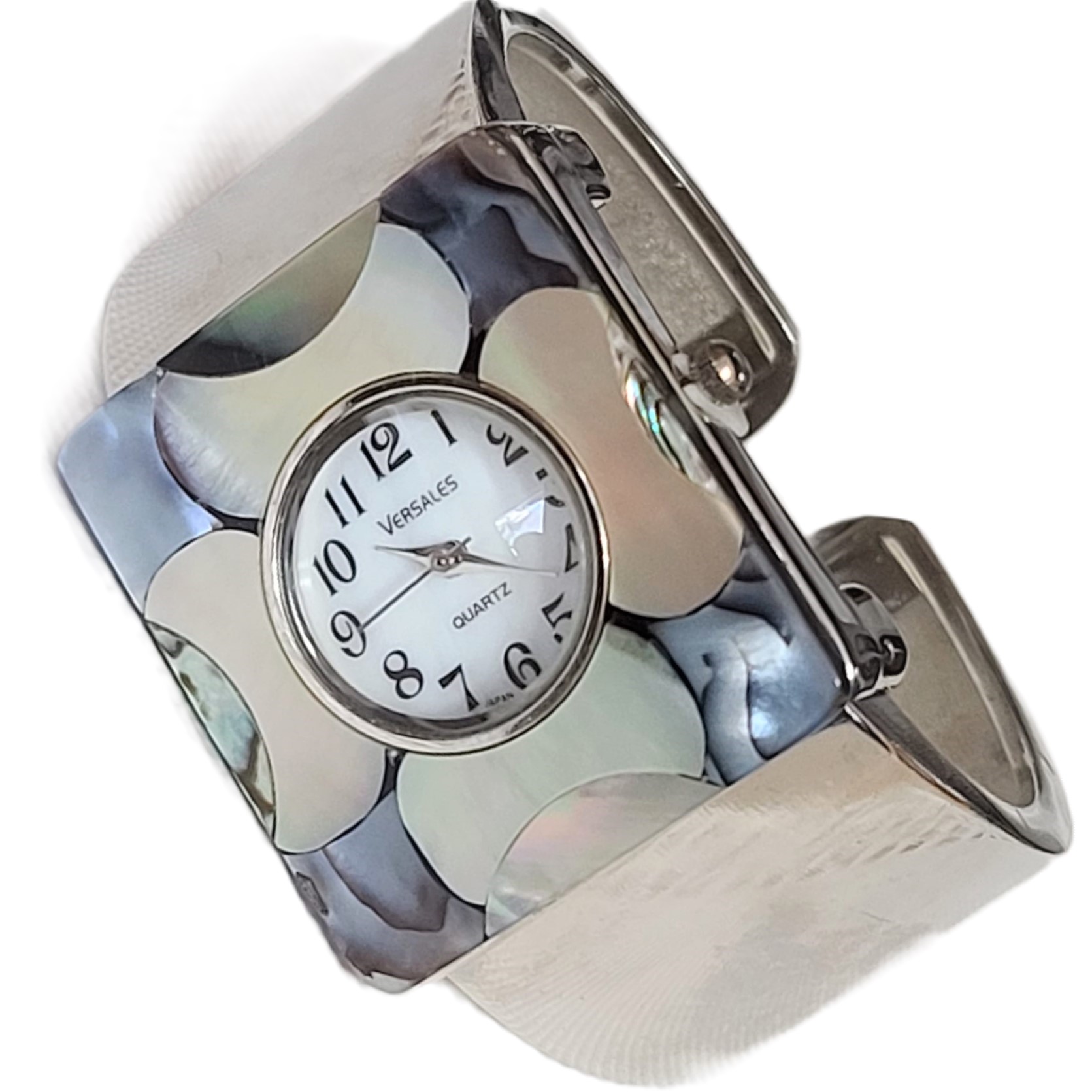 Versales mother in pearl face bracelet vintage watch