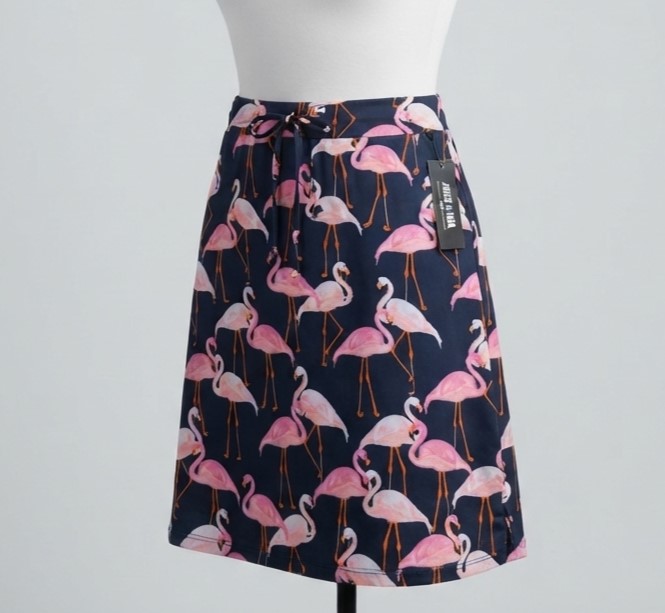 Agnes & Dora pull on skirt NWT Size Small flamingo pattetrn
