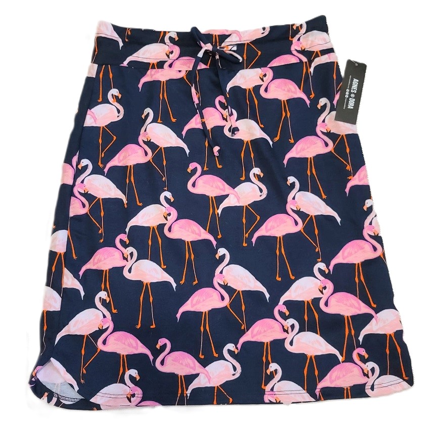 Agnes & Dora pull on skirt NWT Size Small flamingo pattetrn - Click Image to Close