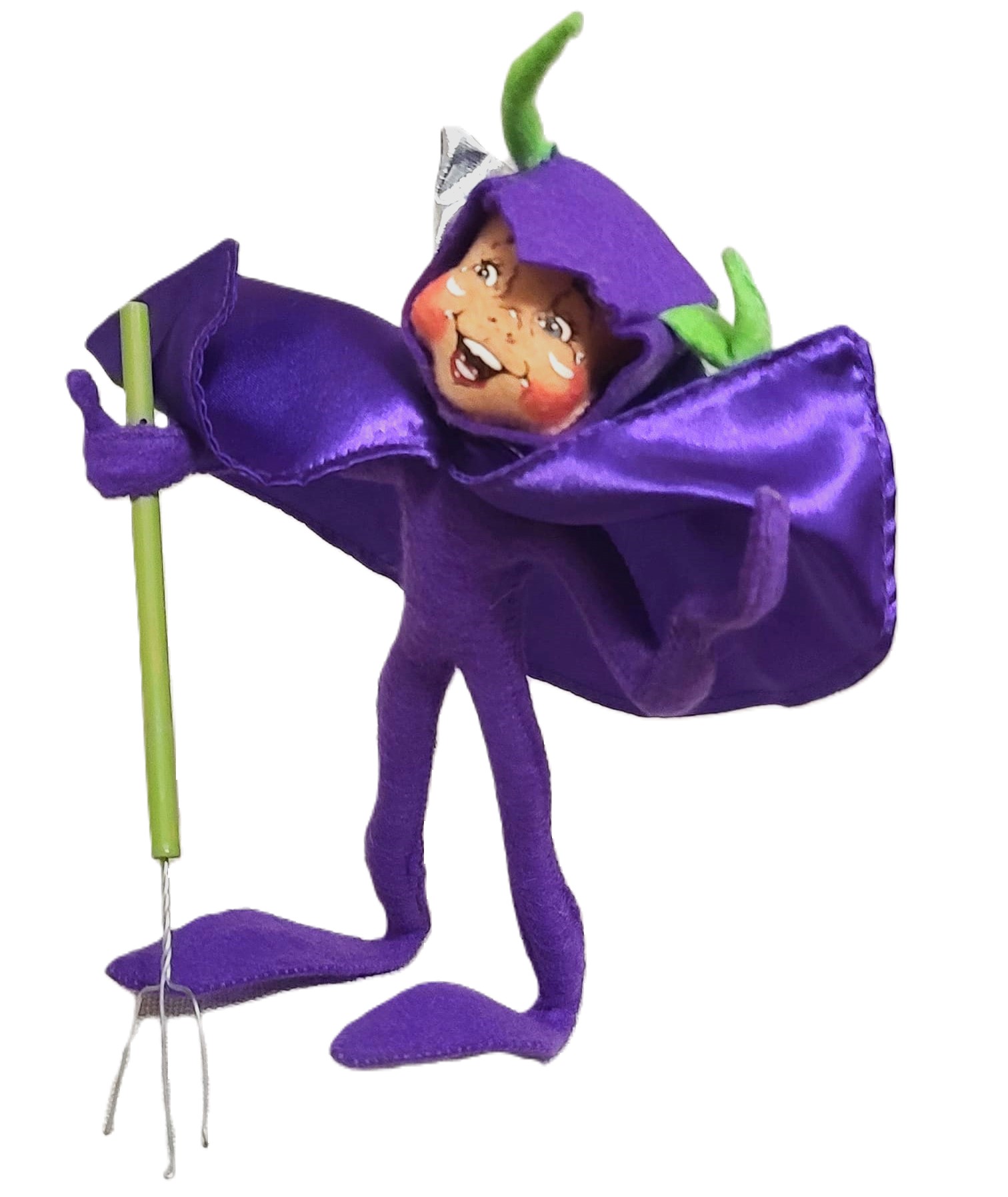 Annalee Halloween purple devil felt figure