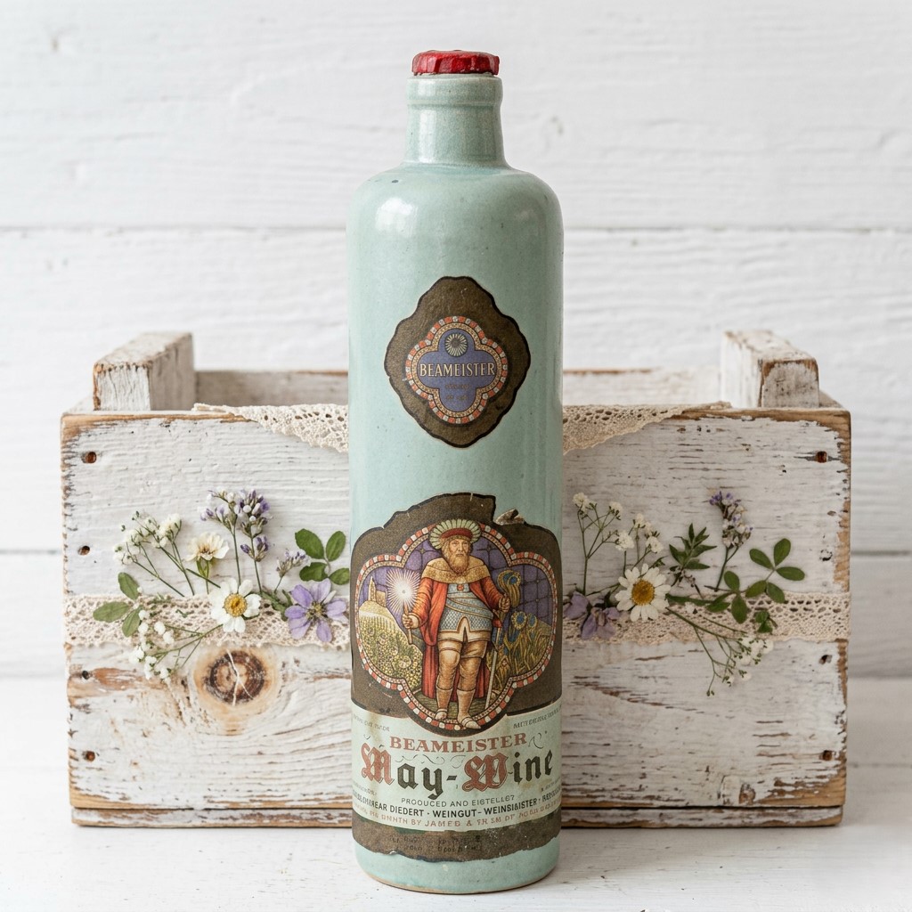 Vintage Beameister Stoneware Bottle German Zeller Schwarze Katz