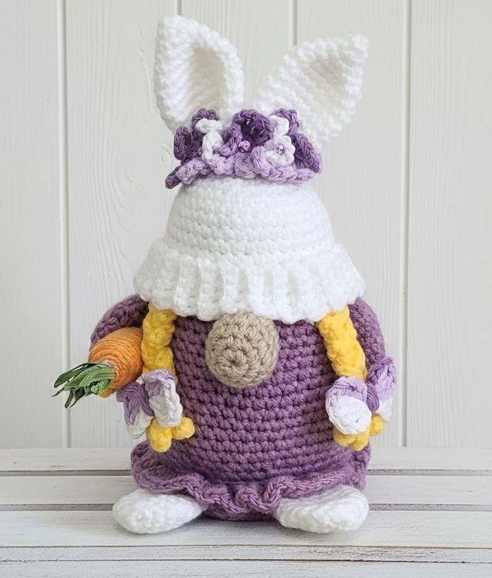 Crochet Bunny Rabbit Gnome Easter Gnome