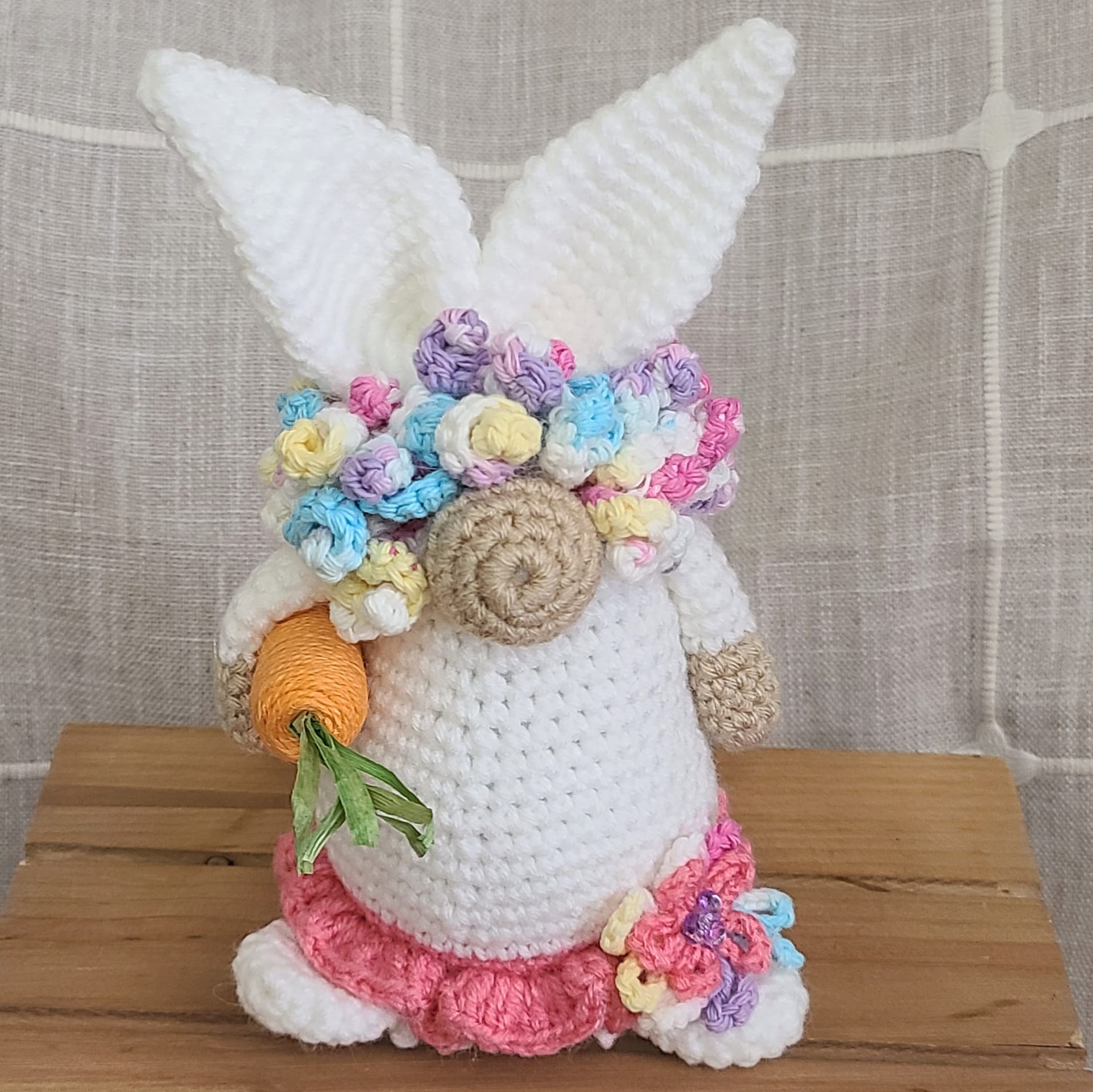 Crochet Bunny Rabbit Gnome Spring Gnome
