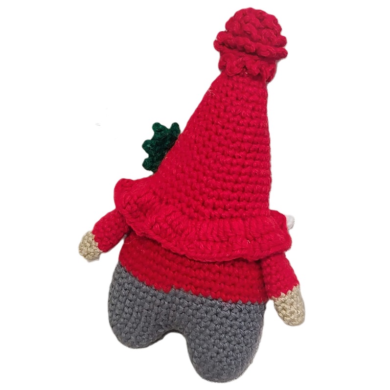 Crochet amigurumi handmade stuffed Christmas gnome