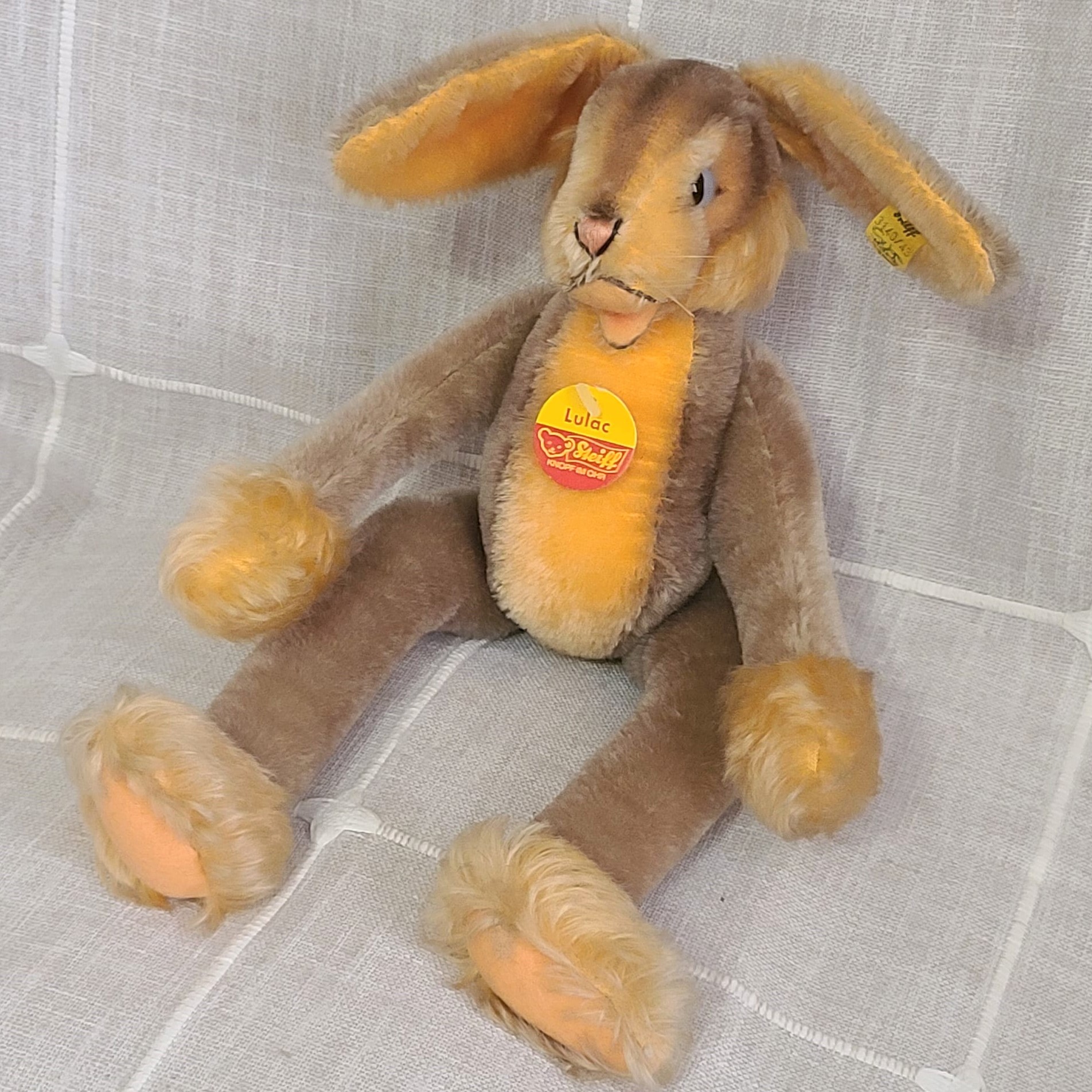 STEIFF Lulac mohair bunny rabbit 17" with tag - Click Image to Close