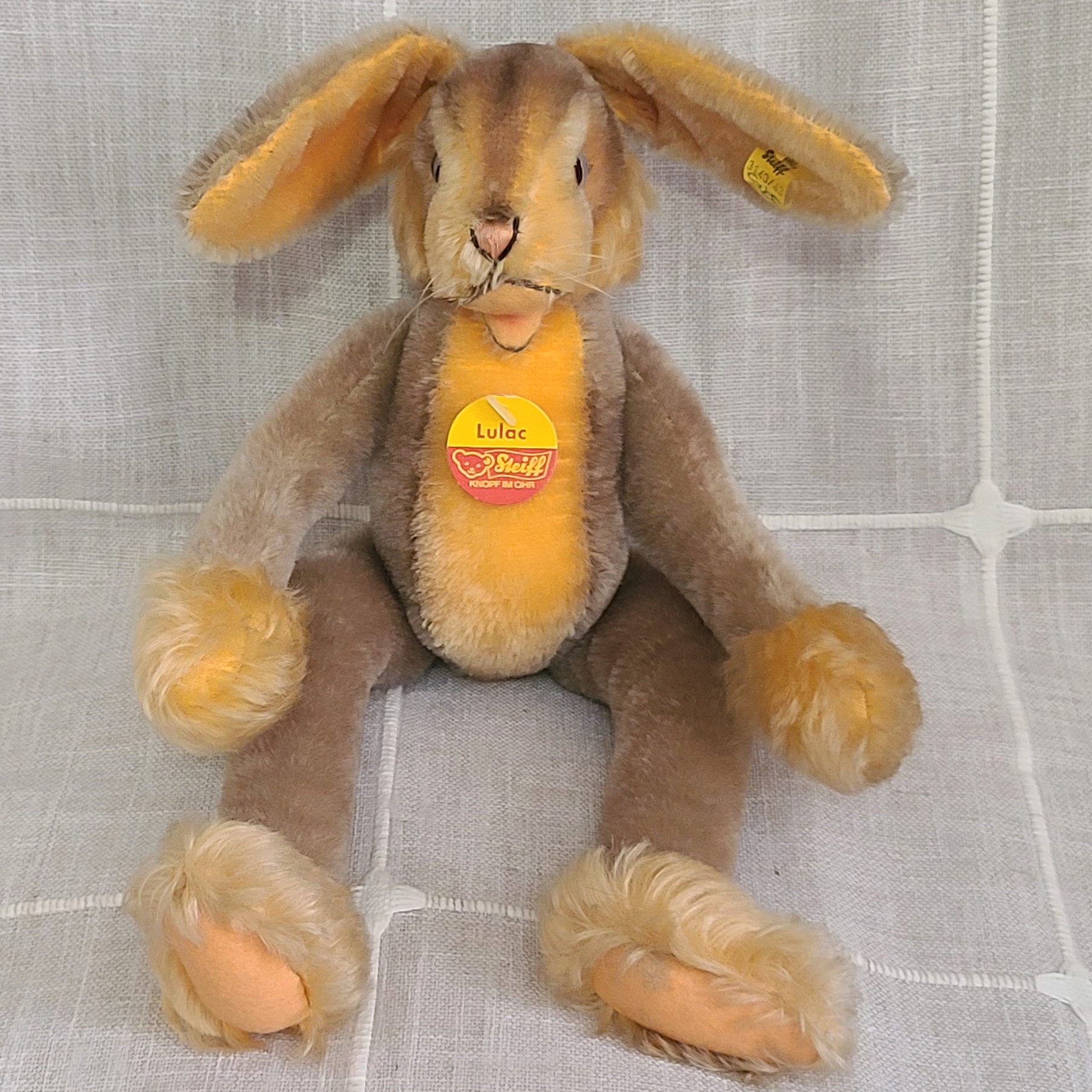 STEIFF Lulac mohair bunny rabbit 17" with tag