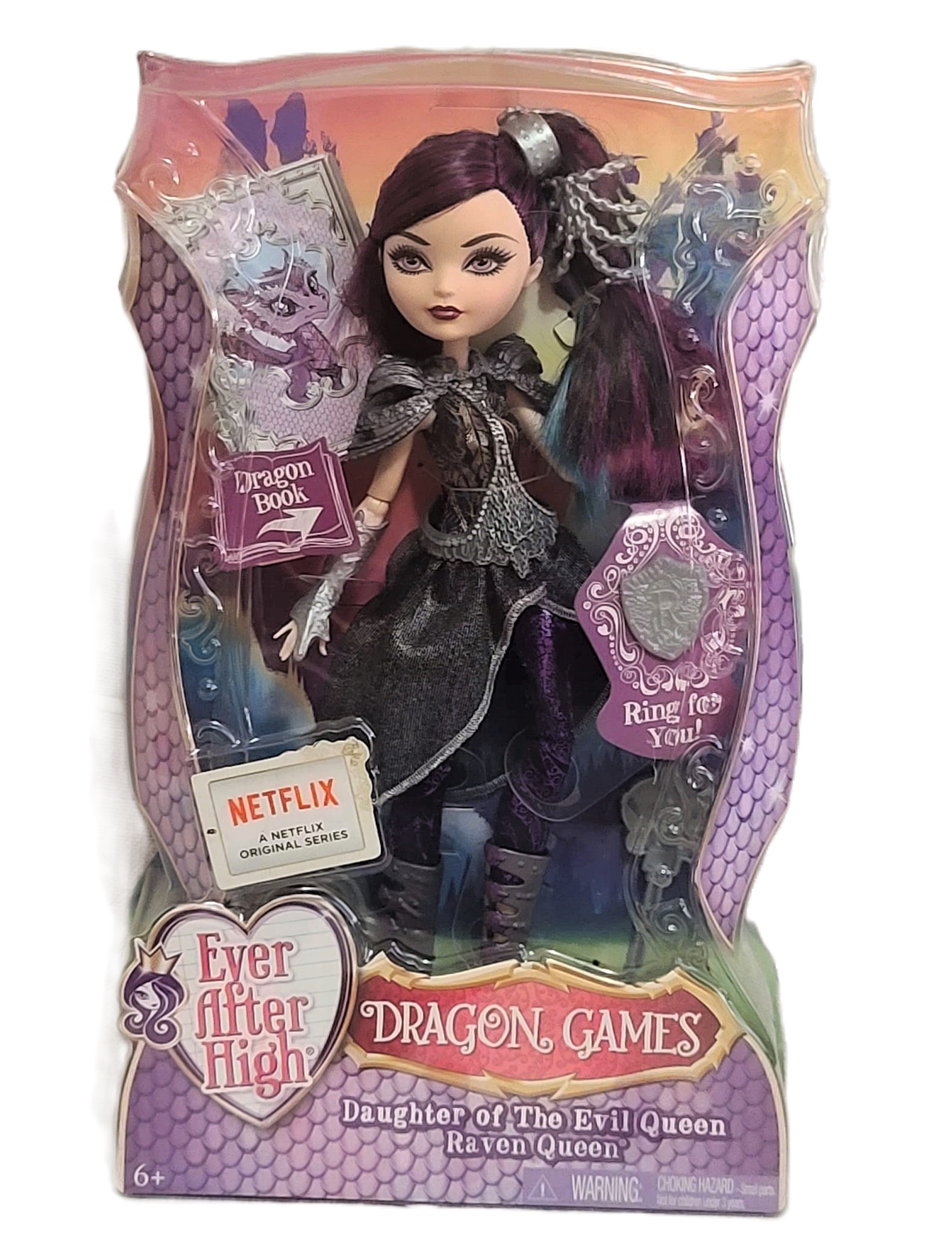 Mattel Ever After Dragon Games Raven Queen doll 2015