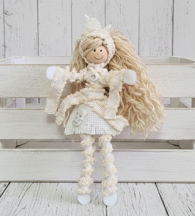 Halloween Mummy Doll - Blonde Hair