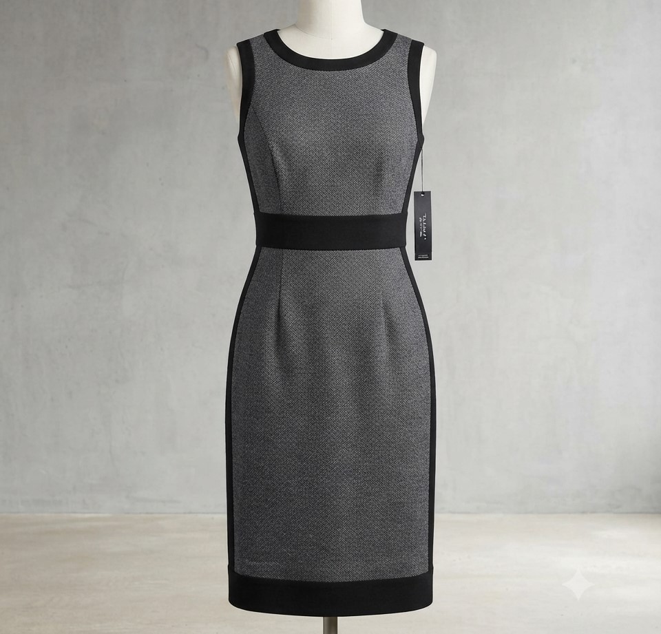 Tahari Tweed and block style dress NWT Style Tommi