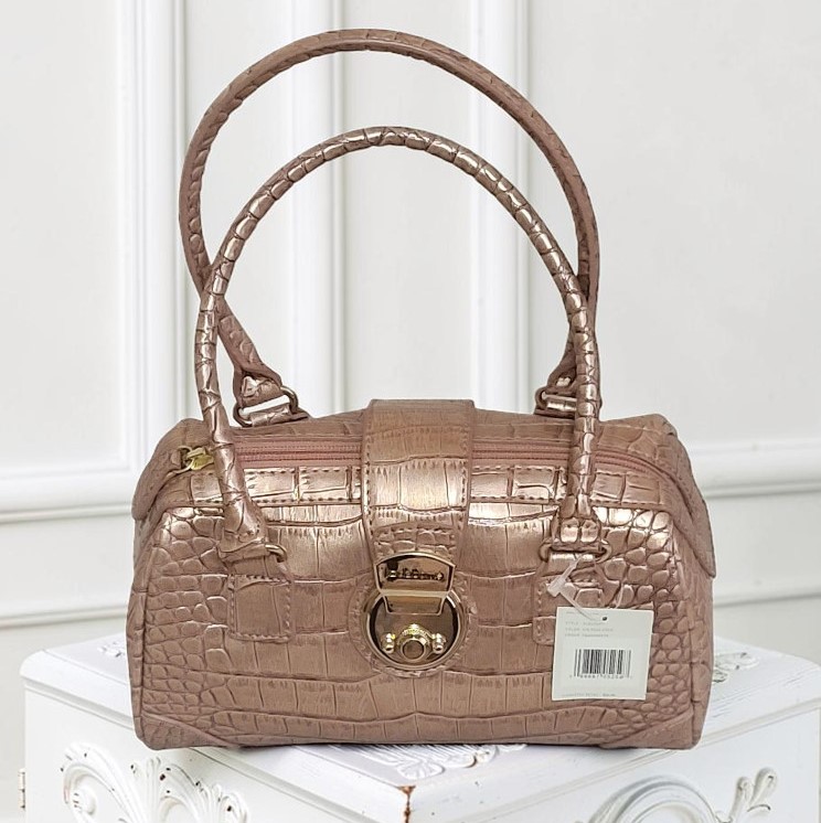 Liz Claiborne Pearlized Croc Handbag NWT