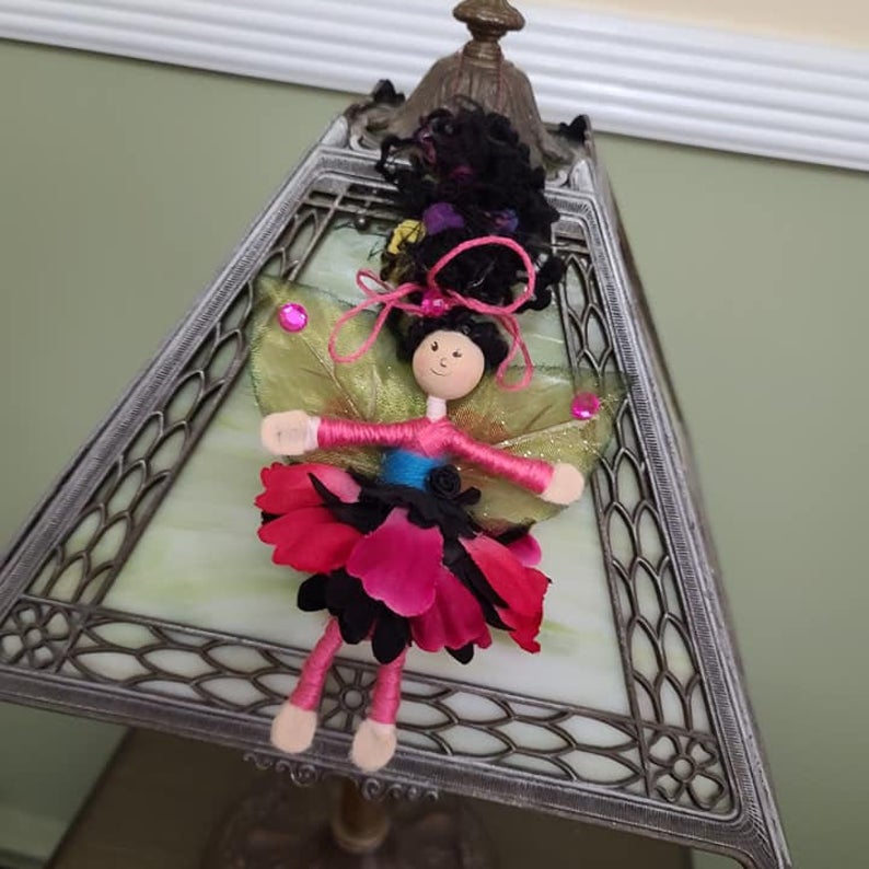 Handmade Acorn Fairy Doll turns Butterfly