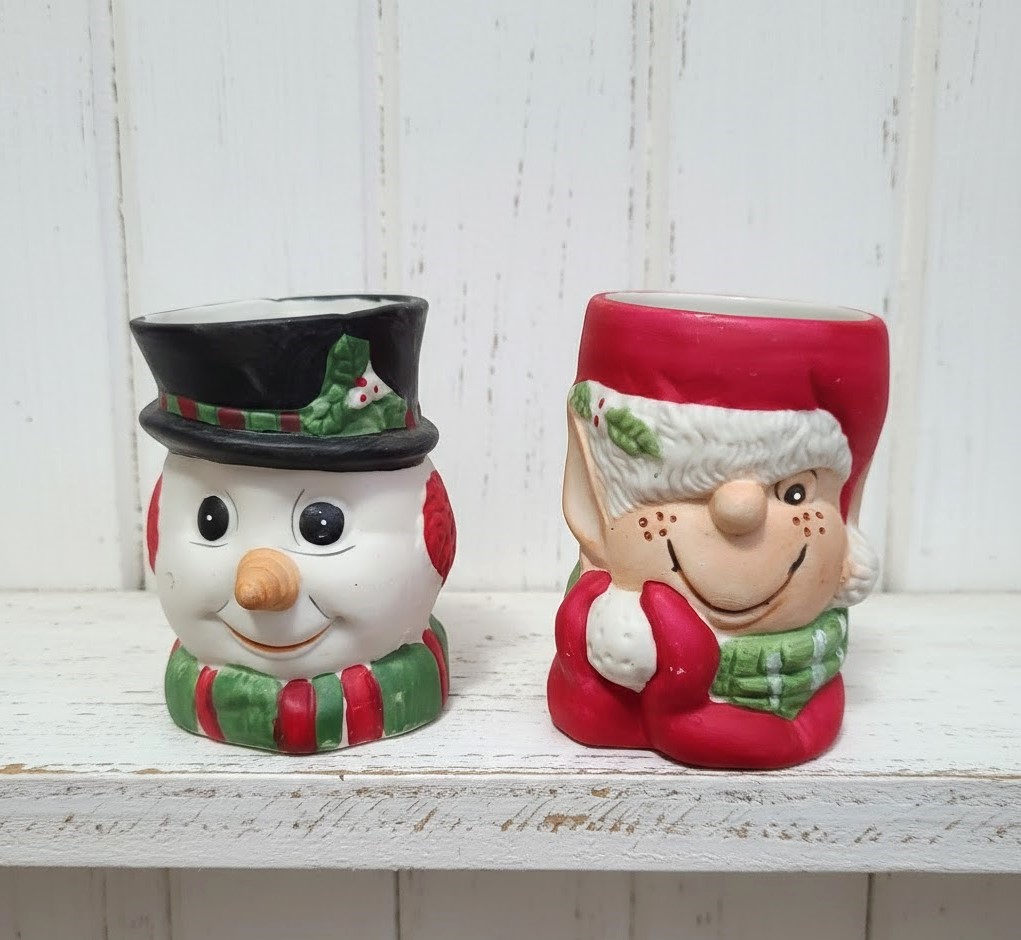 Jasco Sweet Keepers Bisque 1980's Candy Bowls or Planters Set 2 Jasco Sweet Keepers Bisque 1980's Candy Bowls or Planters Set 2