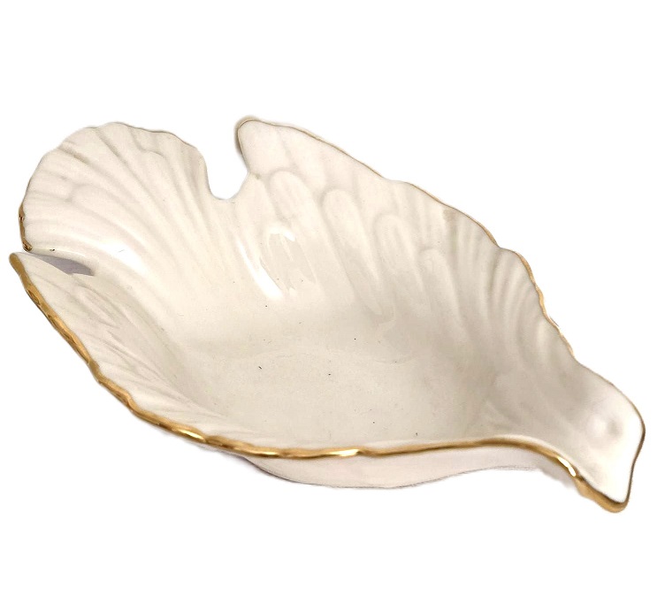 Lenox china dove bowl, dove shaped dish, 24k gold trim dove candy dish