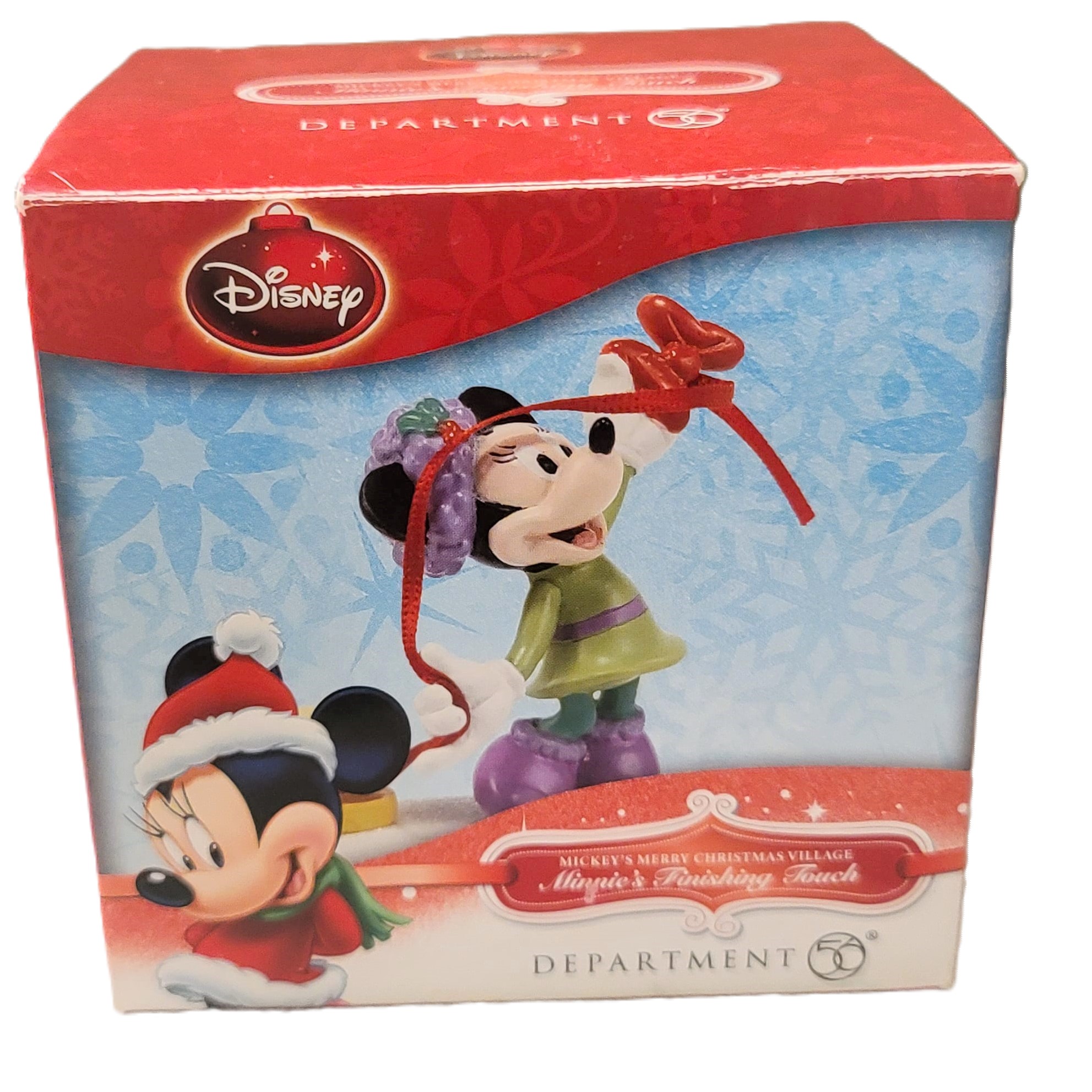 Department 56 Disney Retired Christmas Minnie's Finishing Touch