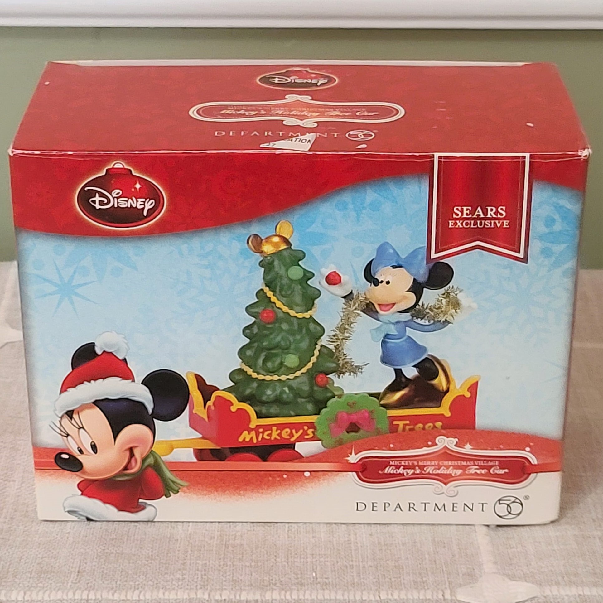 Department 56 Disney Christmas Mickey's Holiday Tree Car