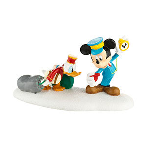 Department 56 Disney Hurry Up, Donald Figure Mickey’s Christmas - Click Image to Close