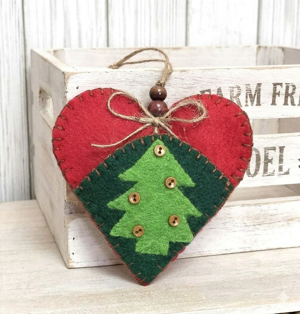 Handmade felt gift tag, heart shaped gift tag, heart shape gift topper, money holder, heart shaped money holder